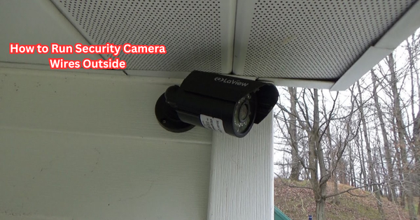 How to Run Security Camera Wires Outside