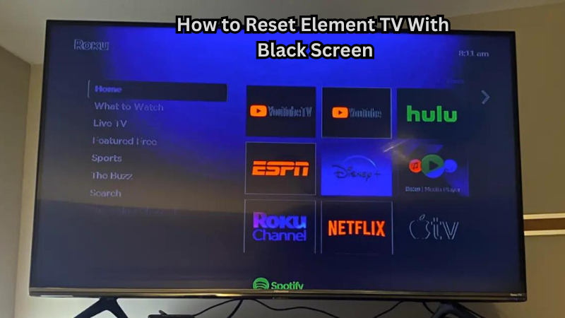 How to Reset Element TV With Black Screen