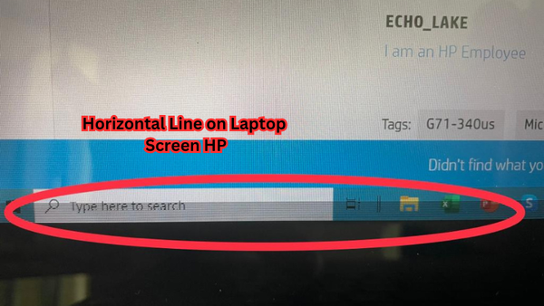 Horizontal Line on Laptop Screen HP